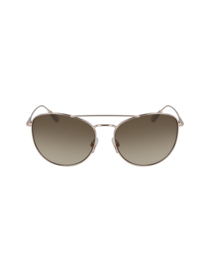 Taille moyenne Anne Klein Metal Trendy Aviator Sunglasses   | GKH-2144345